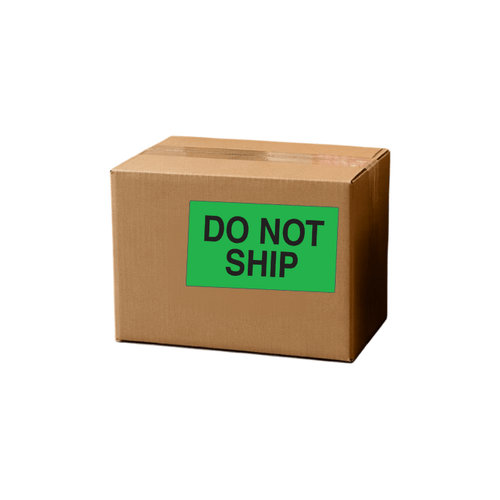 3" x 5" "Do Not Ship" Label, Paper, 500 Labels Per Roll