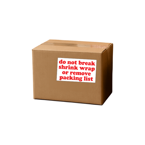 3" x 5" "Do Not Break Shrink Wrap" Label, Paper, 500 Labels Per Roll