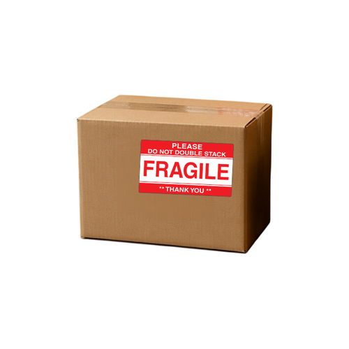3" x 5" "Do Not Double Stack" Label, Paper, 500 Labels Per Roll