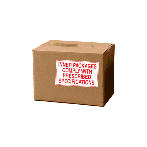 3" x 5" "Comply with Specification" Label, Paper, 500 Labels Per Roll