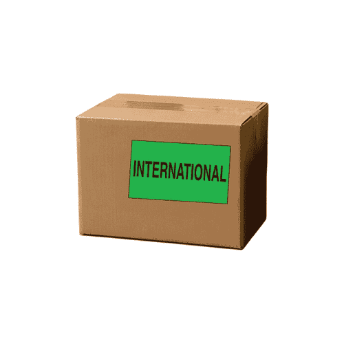 3" x 5" "International" Label, Paper, 500 Labels Per Roll