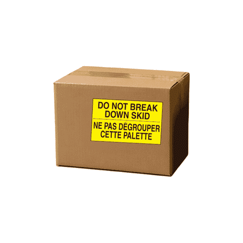 3" x 5" "Do Not Break Down Skid" Label, Paper, 500 Labels Per Roll