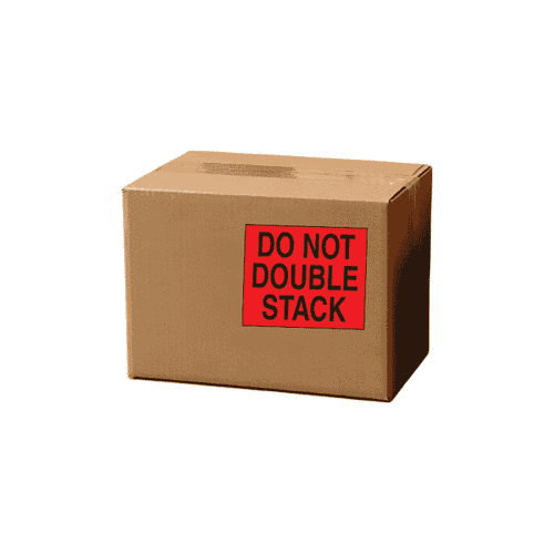 8" x 10" "Do Not Double Stack" Label, Paper, 250 Labels Per Roll