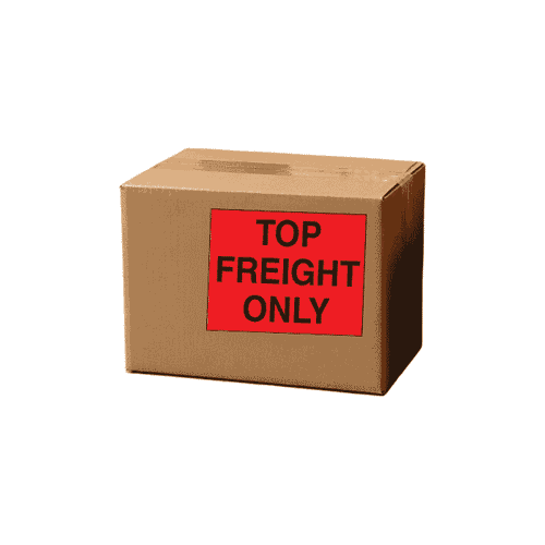 8" x 10" "Top Freight Only" Label, Paper, 250 Labels Per Roll