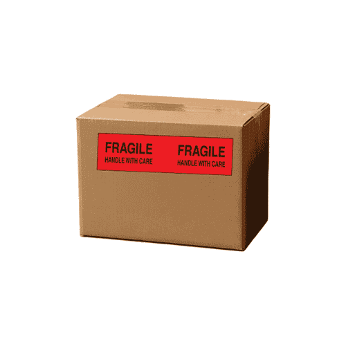 3" x 10" "Fragile" Label, Paper, 250 Labels Per Roll