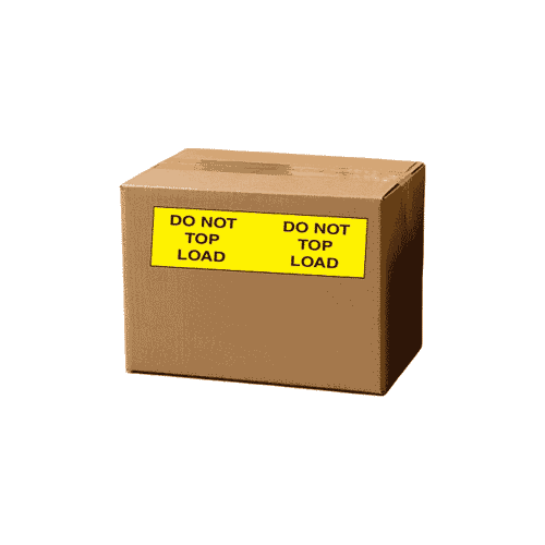 3" x 10" "Do Not Top Load" Label, Paper, 250 Labels Per Roll