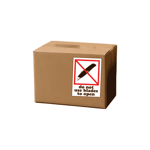 4" x 6" "Do Not Use Blade" Label, Paper, 500 Labels Per Roll