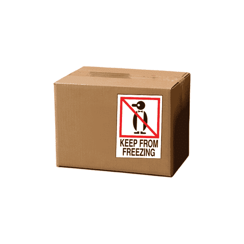 4" x 6" "Keep From Freezing" Label, Paper, 500 Labels Per Roll