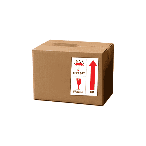3" x 4" "Keep Dry Fragile" Label, Paper, 500 Labels Per Roll