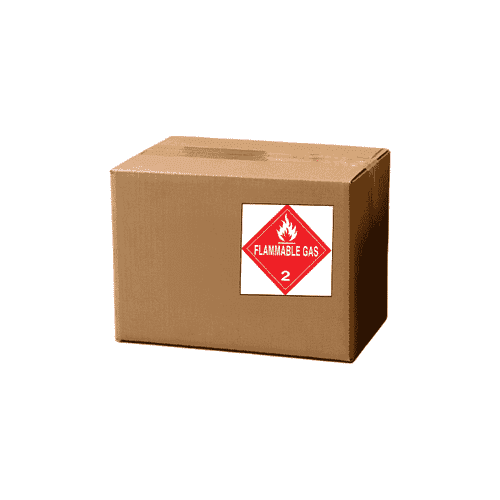 4" x 4" "Flammable Gas 2" Label, Paper, 500 Labels Per Roll