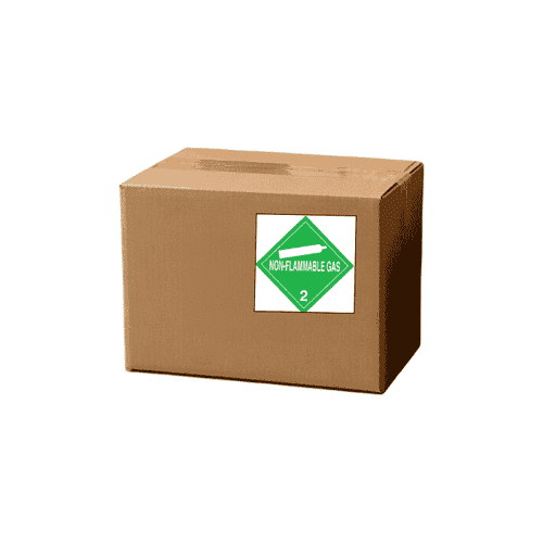 4" x 4" "Non-Flammable Gas 2" Label, Paper, 500 Labels Per Roll