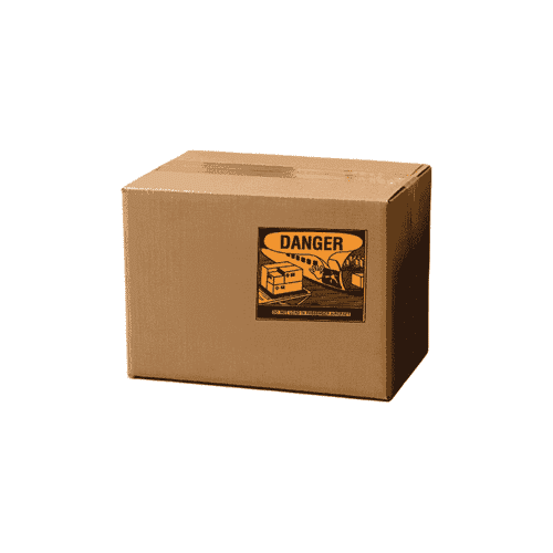 4.375" x 5" "Danger Aircraft" Label, Paper, 500 Labels Per Roll