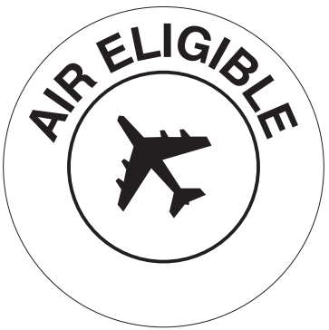 2" x 2" "Air Eligible" Label, Paper, 500 Labels Per Roll