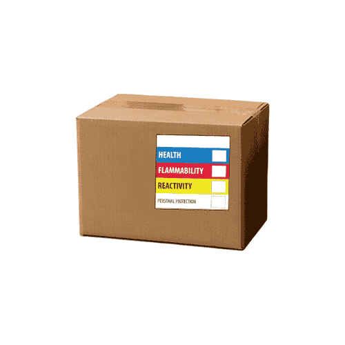 4" x 4" "Right To Know" Label, Paper, 500 Labels Per Roll