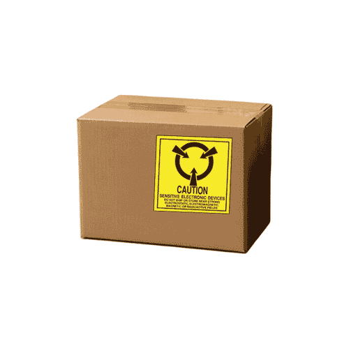 4" x 4" "Sensitive Electronic Devices" Label, Paper, 500 Labels Per Roll