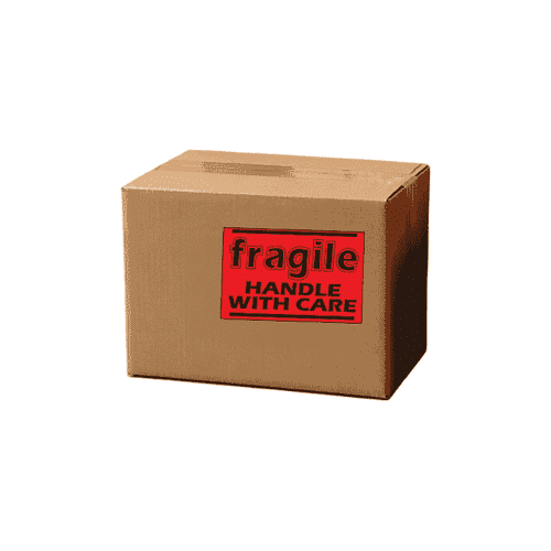 2" x 3" "Fragile" Label, Paper, 500 Labels Per Roll