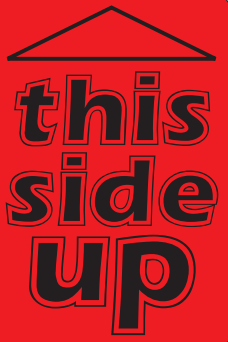 2" x 3" "This Side Up" Label, Paper, 500 Labels Per Roll