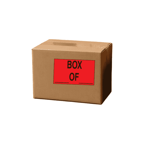 1.25" x 2" "Box _ Of _" Label, Paper, 500 Labels Per Roll