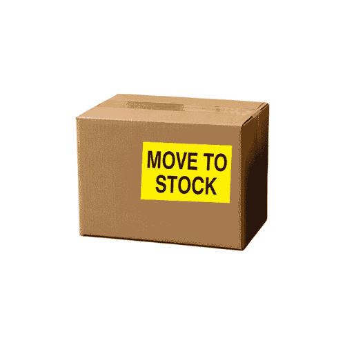2" x 3" "Move to Stock" Label, Paper, 500 Labels Per Roll