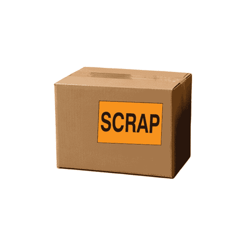 2" x 3" "Scrap" Label, Paper, 500 Labels Per Roll