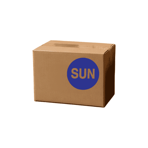 2" Diameter, "Sunday" Circle Label, Paper, 500 Labels Per Roll
