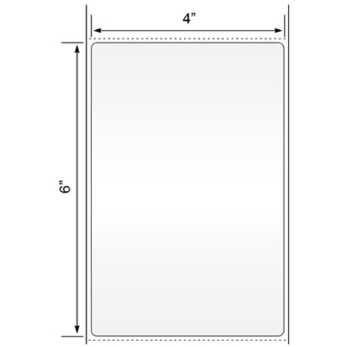 4x6 White Thermal Transfer Fanfold Tags