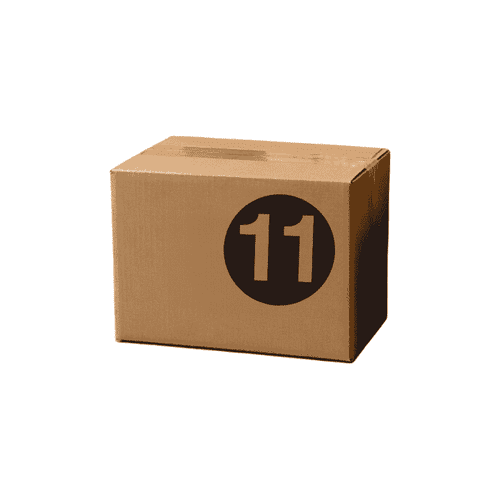 2" Diameter, "Eleven" Circle Label, Paper, 500 Labels Per Roll