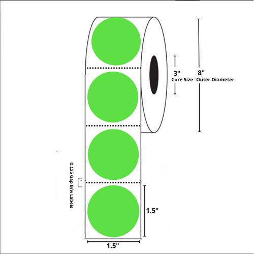 Fluorescent Thermal Transfer, 3 Inch Core