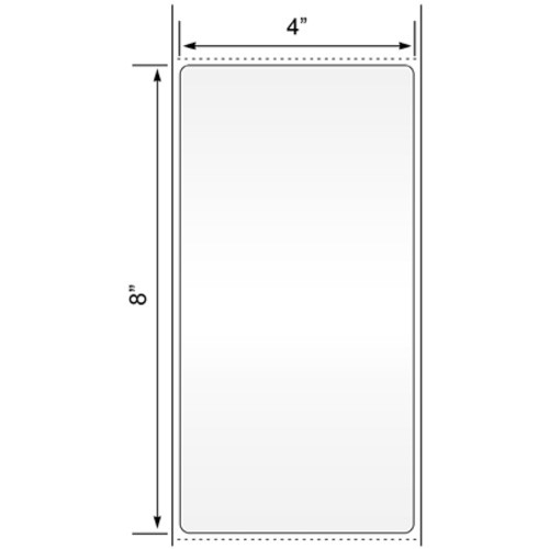 4x8, Fanfold Stacks, Topcoated Thermal Transfer