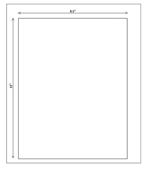 8.5"x11", EDP Laser Sheets ( Item#: BL85111SG )