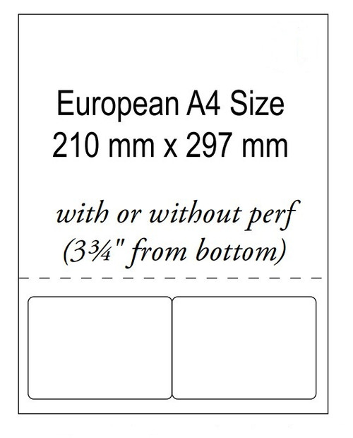 102X64 Integrated Labels White 24LB Bond Laser Sheet ( Item#: BIA4102642RC )