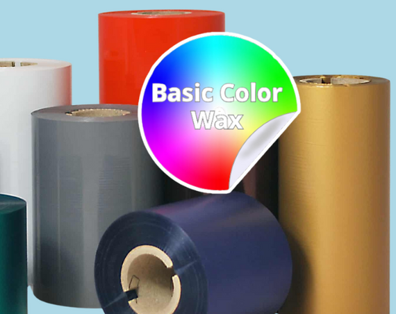 2.36" x 984' Light blue Thermal Transfer Premium WAX Ribbon, Resin Enhanced