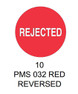 1.5 inch Diam. Circle Thermal Transfer Preprinted Inventory Control Label 10 Rolls 3" Core