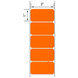 2x1 Orange Floodcoated Direct Thermal Labels 1" Core