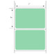 2x3 Green Floodcoated Direct Thermal Labels 1" Core
