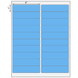 4x1 Blue Floodcoated Direct Thermal Labels 1" Core