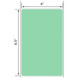 4x6.5 Blue Floodcoated Direct Thermal Labels 1" Core