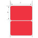 2x3 Floodcoated Red Thermal Transfer Label Rolls 3" Core 8 inch O.D.