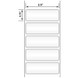 2.5x0.75 Permanent Adhesive 8.5��������� x 14��������� White Integrated Label Sheets