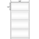3.5x1.5 White Thermal Transfer Label Rolls 3" Core