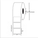4x2.5 White Thermal Transfer Label Rolls 3" Core
