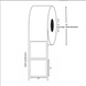 1x1 White Dymo Compatible Direct Thermal Labels 1" Core