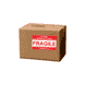 3" x 5" "Fragile" Label, Paper, 500 Labels Per Roll