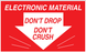 3" x 5" "Electronic Material" Label, Paper, 500 Labels Per Roll