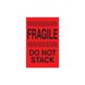 4" x 6" "Do Not Stack" Label, Paper, 500 Labels Per Roll