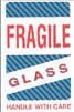 4" x 6" "Glass" Label, Paper, 500 Labels Per Roll