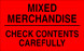 3" x 5" "Mixed Merchandise" Label, Paper, 500 Labels Per Roll