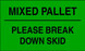 3" x 5" "Mixed Pallet" Label, Paper, 500 Labels Per Roll