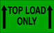 3" x 5" "Top Load Only" Label, Paper, 500 Labels Per Roll