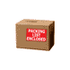 3" x 5" "Packing List Enclosed" Label, Paper, 500 Labels Per Roll